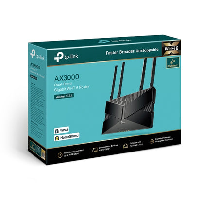 Router TP-LINK AX3000 AX53  WiFi 6 Doble Banda Puertos Gigabit