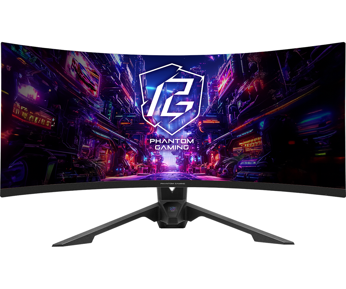 Monitor Gaming ASRock 34" Pulgadas Curvo 180Hz 2K VA PG Mini-OLED WiFi 7 PG34QRT3A