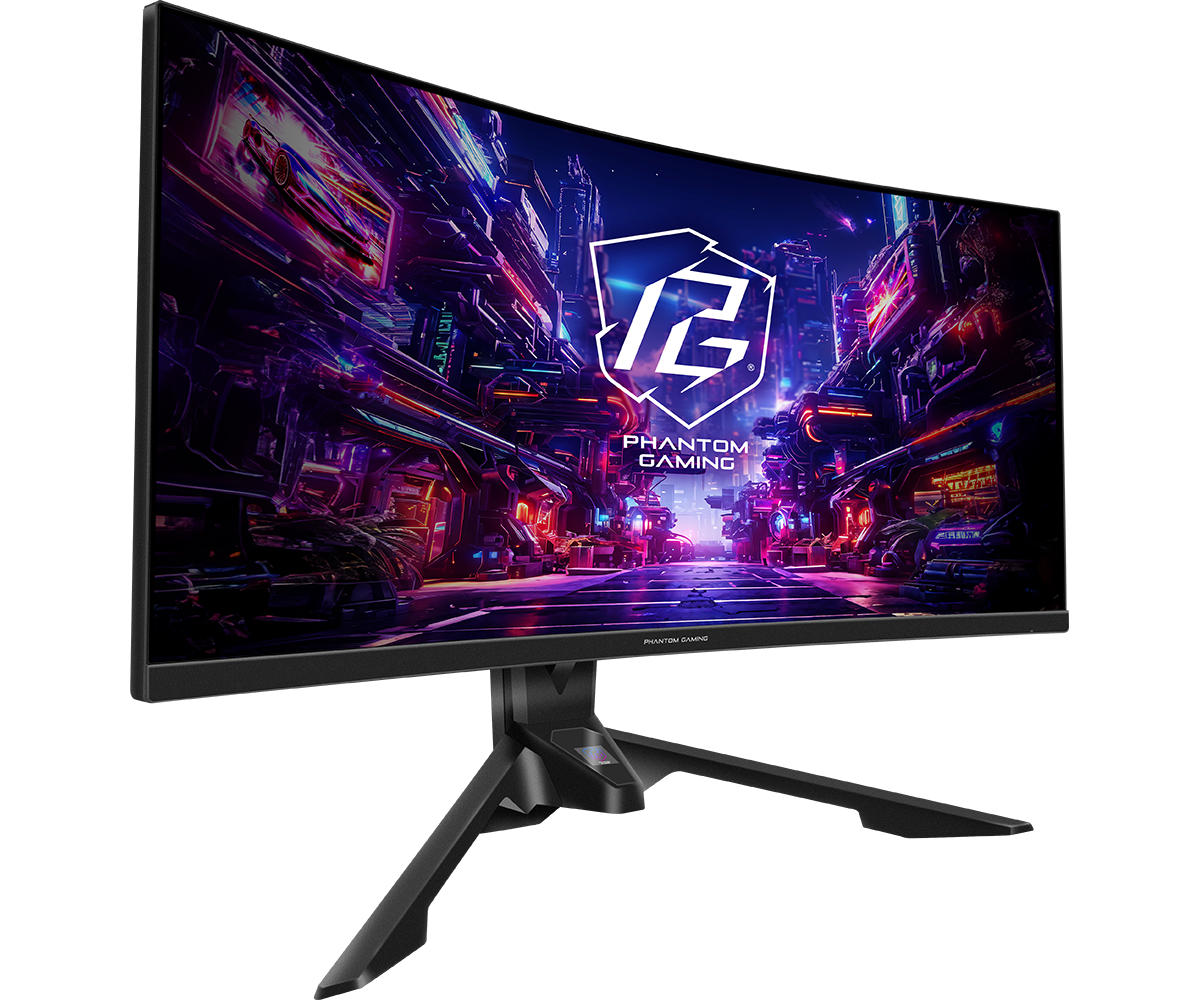 Monitor Gaming ASRock 34" Pulgadas Curvo 180Hz 2K VA PG Mini-OLED WiFi 7 PG34QRT3A