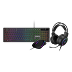 Combo 3 en 1 Teclado Mouse y Audífonos Poseidon E2 3600 DPI