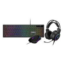 Combo 3 en 1 Teclado Mouse y Audífonos Poseidon E2 3600 DPI