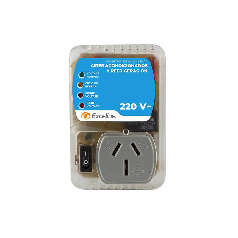 Protector De Voltaje 220v Nevera Aires Toma China Exceline (+IVA)