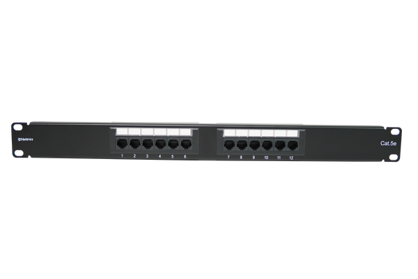 Patch Panel 12 Puertos Cat 5e Rackeable Netlinks (+IVA)