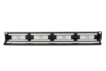 Patch Panel 24 Puertos Cat6 Rackeable Netlinks con soporte para cables (+IVA)
