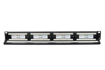 Patch Panel 24 Puertos Cat6 Rackeable Netlinks con soporte para cables (+IVA)