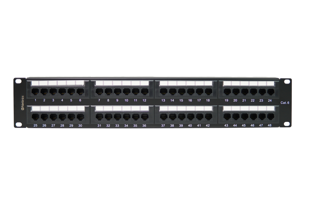 Patch Panel 48 Puertos Cat6 Rackeable Netlinks (+IVA)