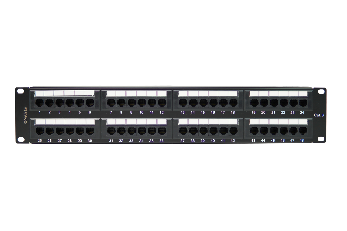 Patch Panel 48 Puertos Cat6 Rackeable Netlinks (+IVA)