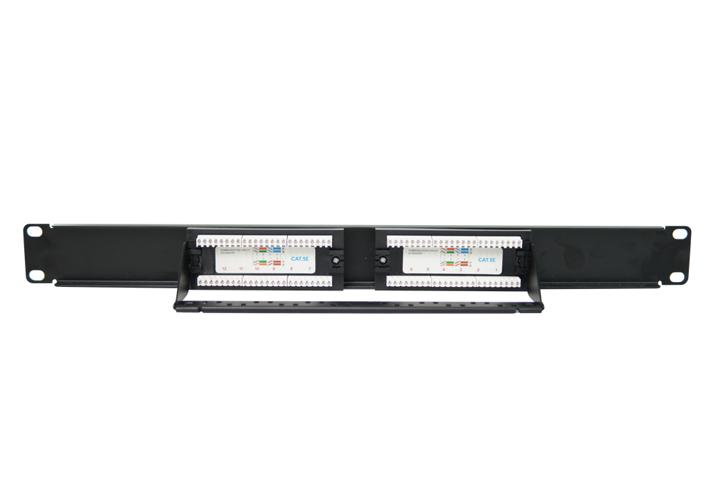 Patch Panel 12 Puertos Cat 5e Rackeable Netlinks (+IVA)