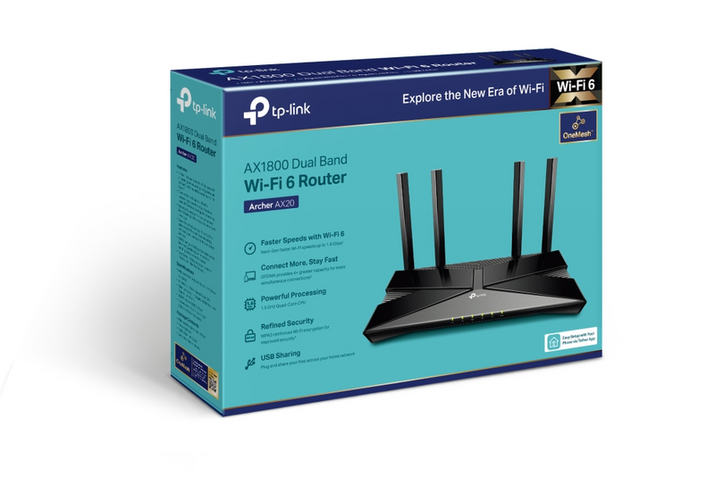 Router Tplink Archer Ax1800 Ax20 Dual Banda Puertos Gigabit