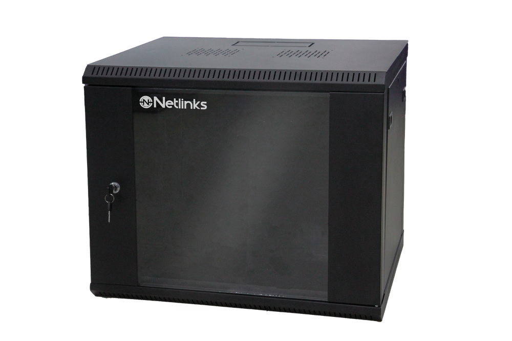 Gabinete 9u Rack De Pared Con Puerta Y Llave Netlinks (+IVA)