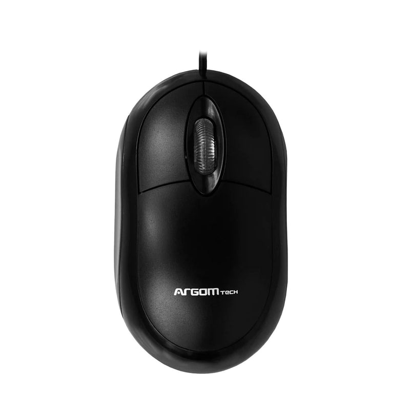 Mouse Usb Con Cable Clásico Ms02 Argom Tech Negro