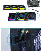 Fan Cooler Kit 3 En 1 LIAN LI UNI FAN SL (Con Pantalla LCD 120x3) ARGB Negro
