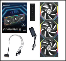 Fan Cooler Kit 3 En 1 LIAN LI UNI FAN SL (Con Pantalla LCD 120x3) ARGB Negro