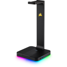 Soporte CORSAIR para audífonos ST100 3.5MM RGB USB 3.1 NEGRO