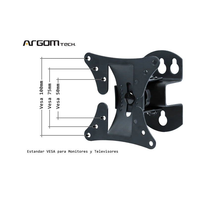 Base Soporte De Pared Para Tv De 13 A 29 Con Inclinación/giro 50/75/100