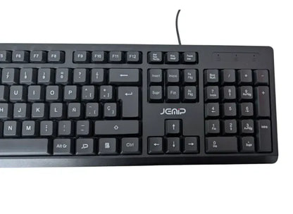 Teclado Jemip JPOKBC209 en Español Color Negro USB