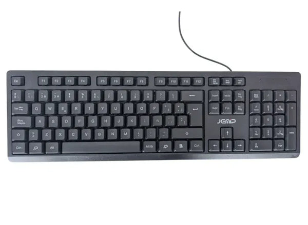 Teclado Jemip JPOKBC209 en Español Color Negro USB