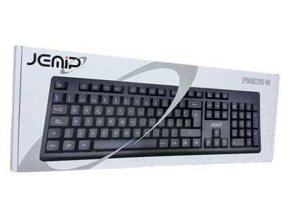Teclado Jemip JPOKBC209 en Español Color Negro USB