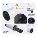 Kit 4 Cámara Seguridad Exterior Tp-link Tapo C420s2 Bateria (+IVA)