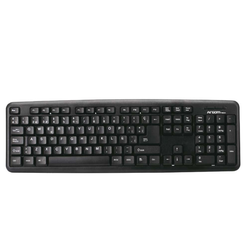 Teclado Usb Español Clásico Multimedia Argomtech