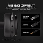 Audífono Corsair Gaming Virtuoso RGB  Wireless Negro (+ IVA)