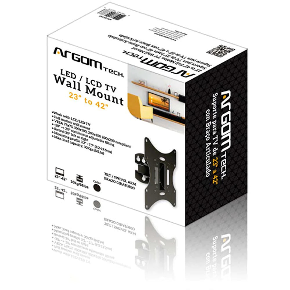 Base Soporte De Pared Para Tv De 23 A 42 Con Inclinación/giro 75/100/200