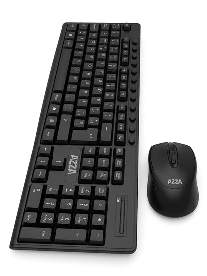Combo Teclado y Mouse Inalámbrico Español AZZA KBAZ-5260+MSAZ-4W408 2.4Ghz