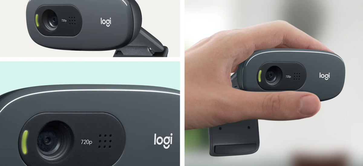 Cámara Web Logitech C270 HD con Micrófono USB Negro