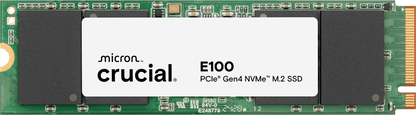 Disco Solido SSD 480 GB Crucial E100 NVMe PCIe 3.4 Gen4 M.2 2280