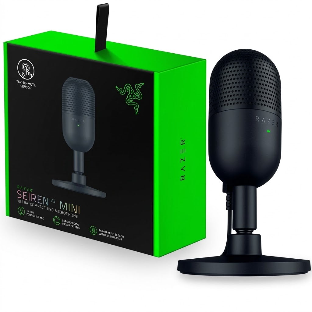 Microfono Razer Mini Seiren V3 USB Negro
