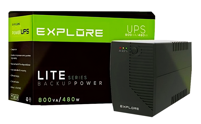 Ups 800VA / 480W Explore Lite XL800 4 Tomas