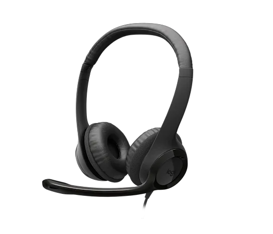 Audífono con micrófono Logitech H390 Negro