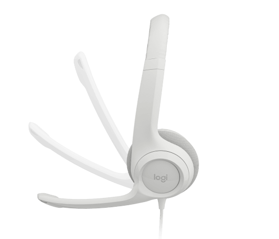 Audífono con micrófono Logitech H390 Blanco