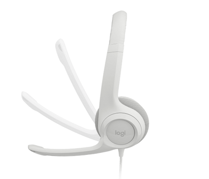 Audífono con micrófono Logitech H390 Blanco