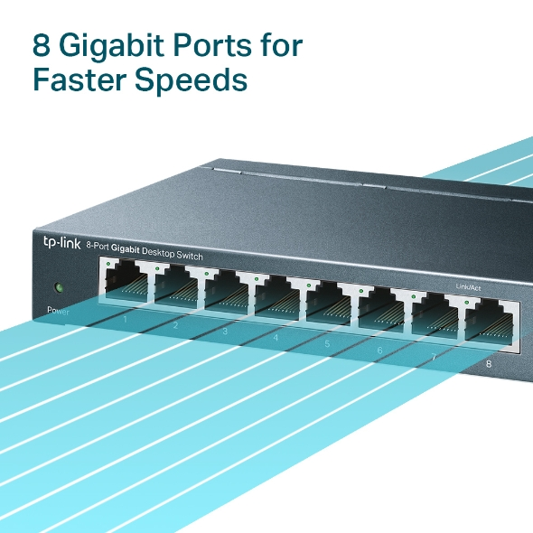 Switch TL-SG108 8 Puertos Gigabit