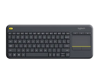 Teclado Inalámbrico Logitech Media K400 PLUS en Español Color Negro