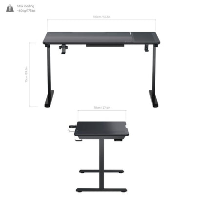 MESA AEROCOOL LAB-X LITE 130x70CM ALT. REGULABLE ELECTRICA