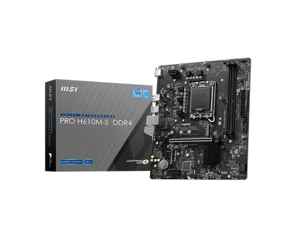 Tarjeta Madre MSI Pro H610M-S DDR4 M-ATX Socket LGA1700 (12da gen - 14va gen)