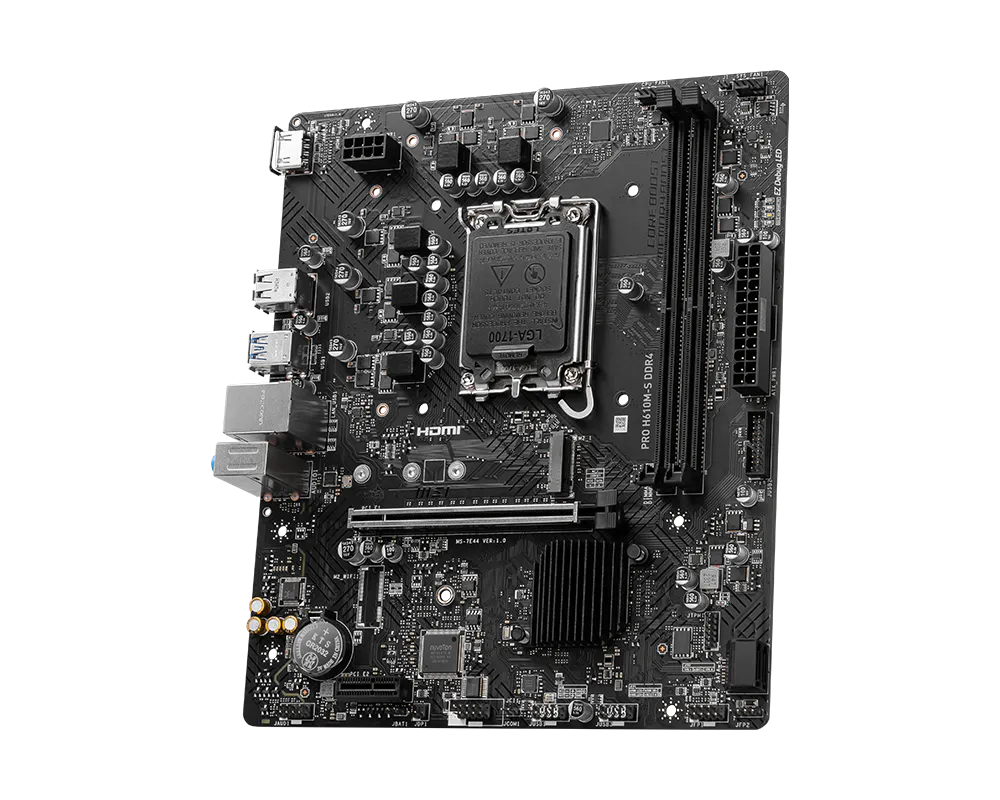 Tarjeta Madre MSI Pro H610M-S DDR4 M-ATX Socket LGA1700 (12da gen - 14va gen)