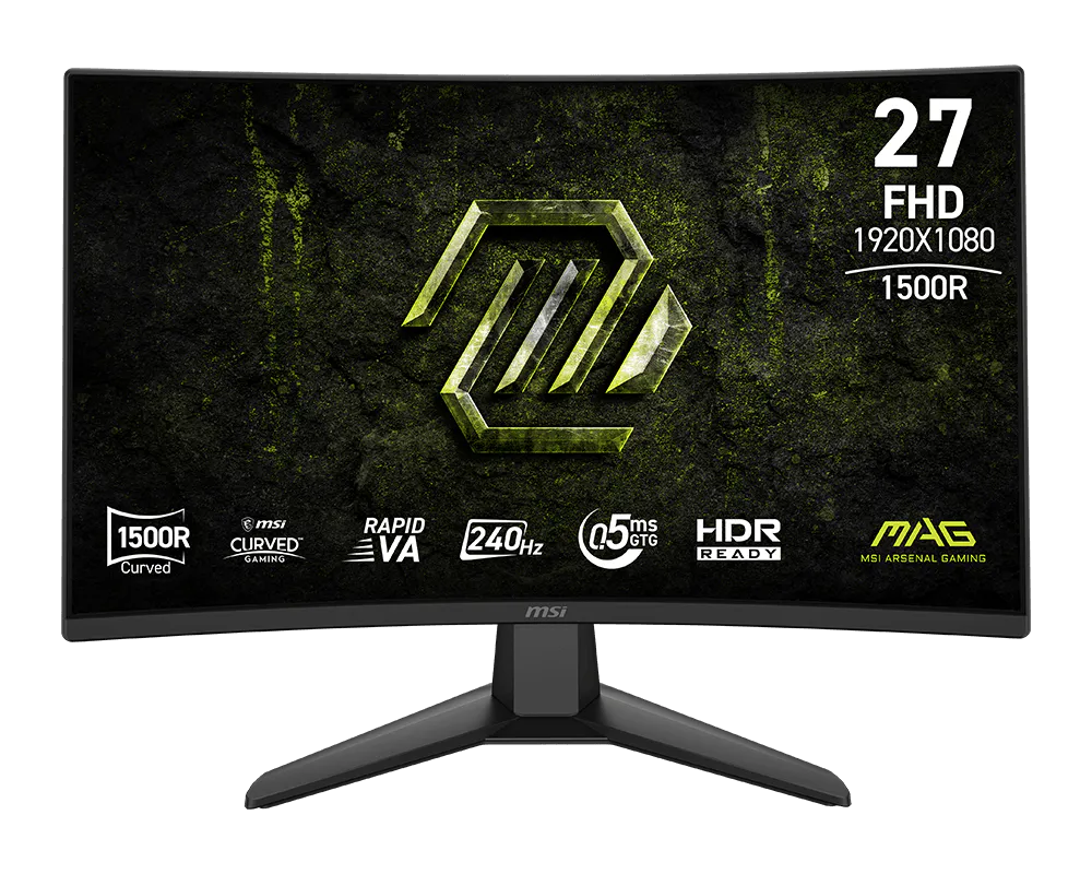 Monitor Gaming MSI 27" Pulgadas Curvo 240Hz 1080P RapidVA MAG 274CF X24