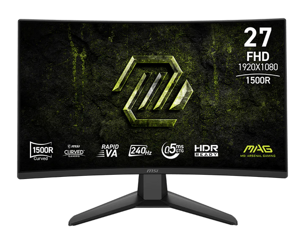 Monitor Gaming MSI 27" Pulgadas Curvo 240Hz 1080P RapidVA MAG 274CF X24