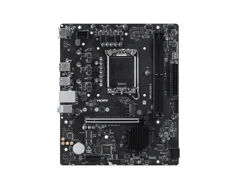Tarjeta Madre MSI PRO H610M-S INTEL LGA1700 Ddr5 MATX