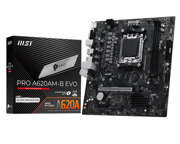 Tarjeta Madre MSI Pro A620 AM-B-EVO M-ATX Socket AM5 DDR5
