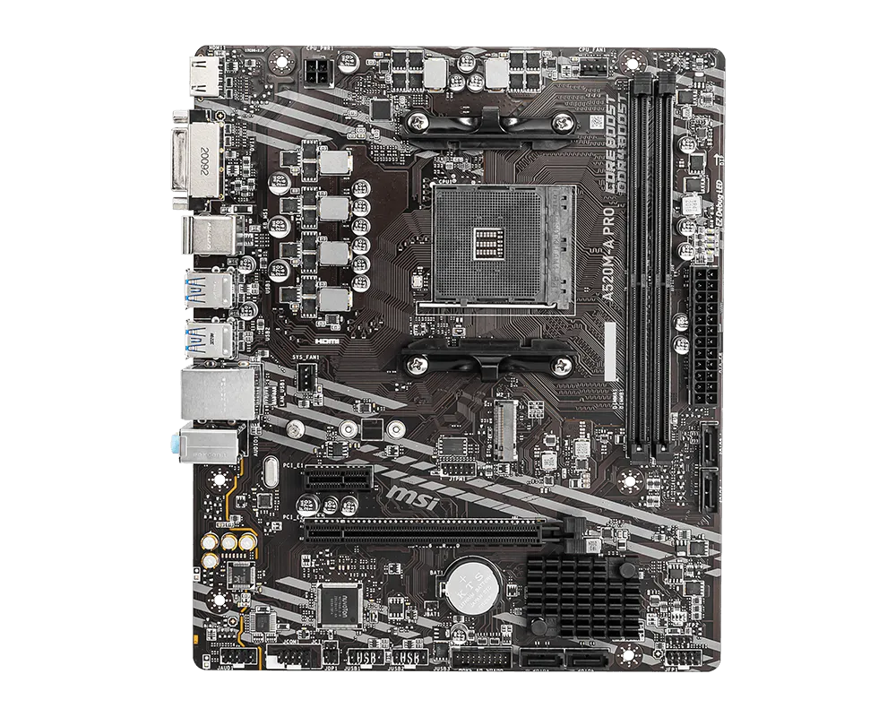 Tarjeta Madre MSI A520M-A PRO MATX SOCKET AMD4 DDR4 HDMI-DVI