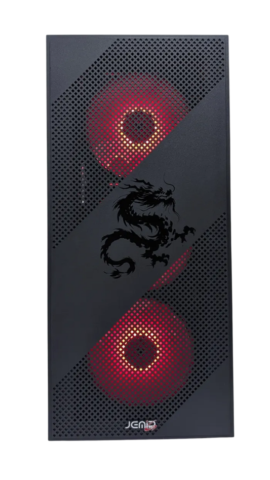 CASE JEMIP GAMING DRAGON ATX 3 FAN RGB NEGRO
