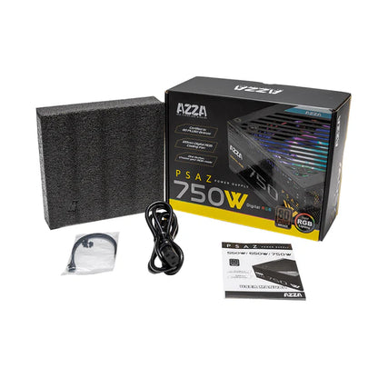 FUENTE DE PODER AZZA 750W GAMING ATX 80+BRONZE