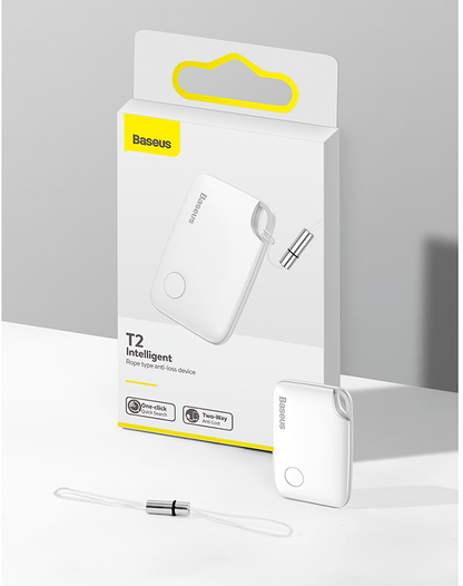 Rastreador Inteligente Antiextravío Baseus T2 con Cordón Blanco
