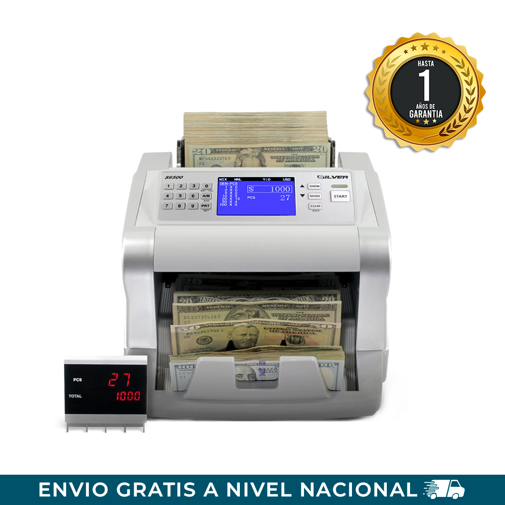Contadora Y Detectora Multimoneda Inteligente Silver S6500 (+IVA)
