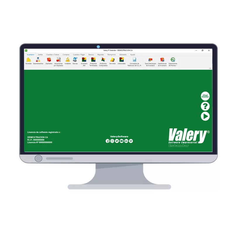 Sistema Administrativo Valery Estandar 2020 Multimoneda (+IVA)