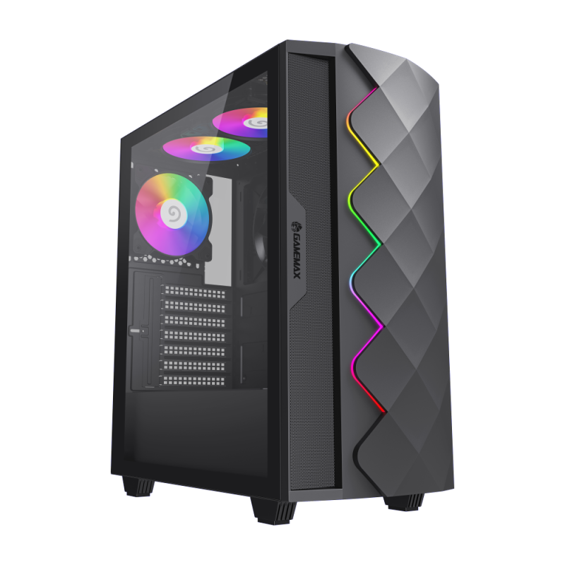 CASE GAMEMAX GAMING DIAMOND CP ATX RGB NEGRO